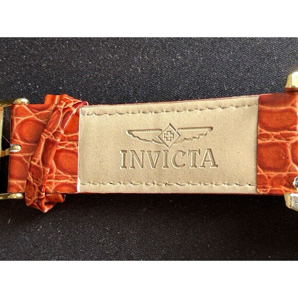 Invicta 14314 Limited Edition Watch 4 Leather Bands Box Papers Quartz Gold Tone main image 4